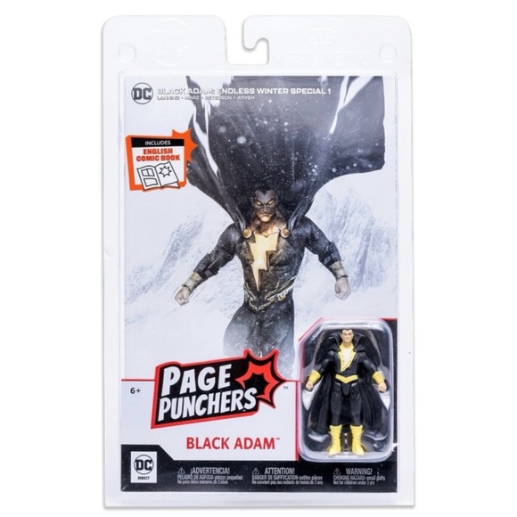DC Comics Other - DC Comics “Page Punchers Black Adam” 3” Action Figure & Comic Book